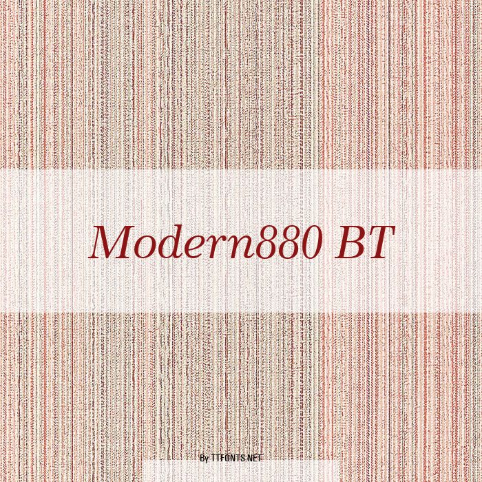 Modern880 BT example